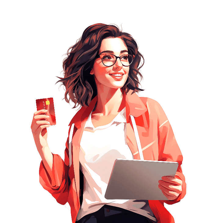 Девушка с кредитной картой